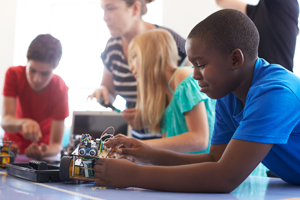  Image of children in an afterschool program (Shutterstock); links to hiring information.